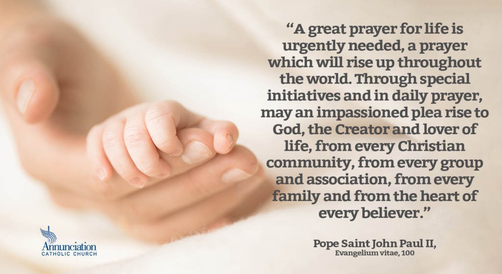 Day of Prayer for the Legal Protection of Unborn Children – January 22